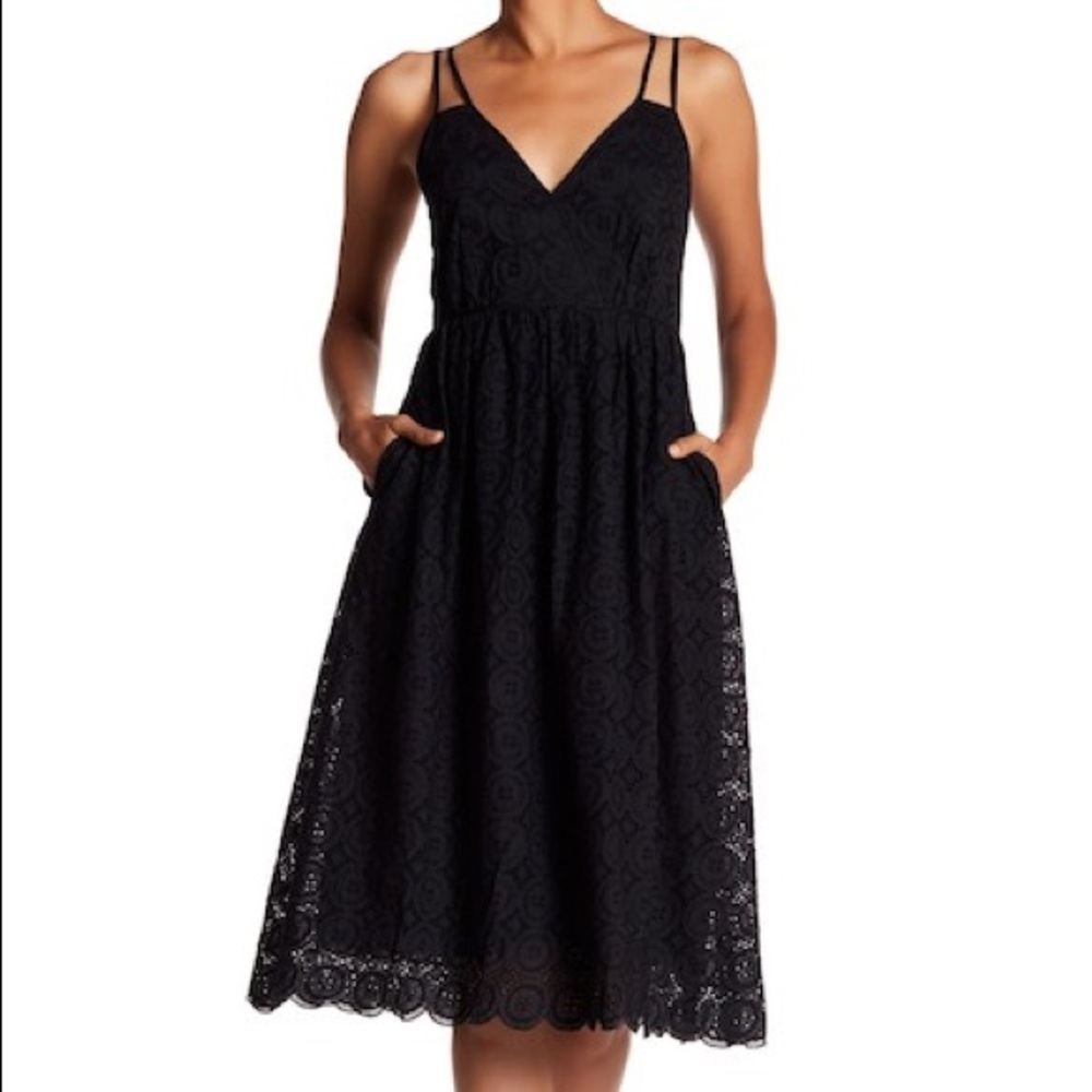 EUC J Crew Eyelet Midi Dress